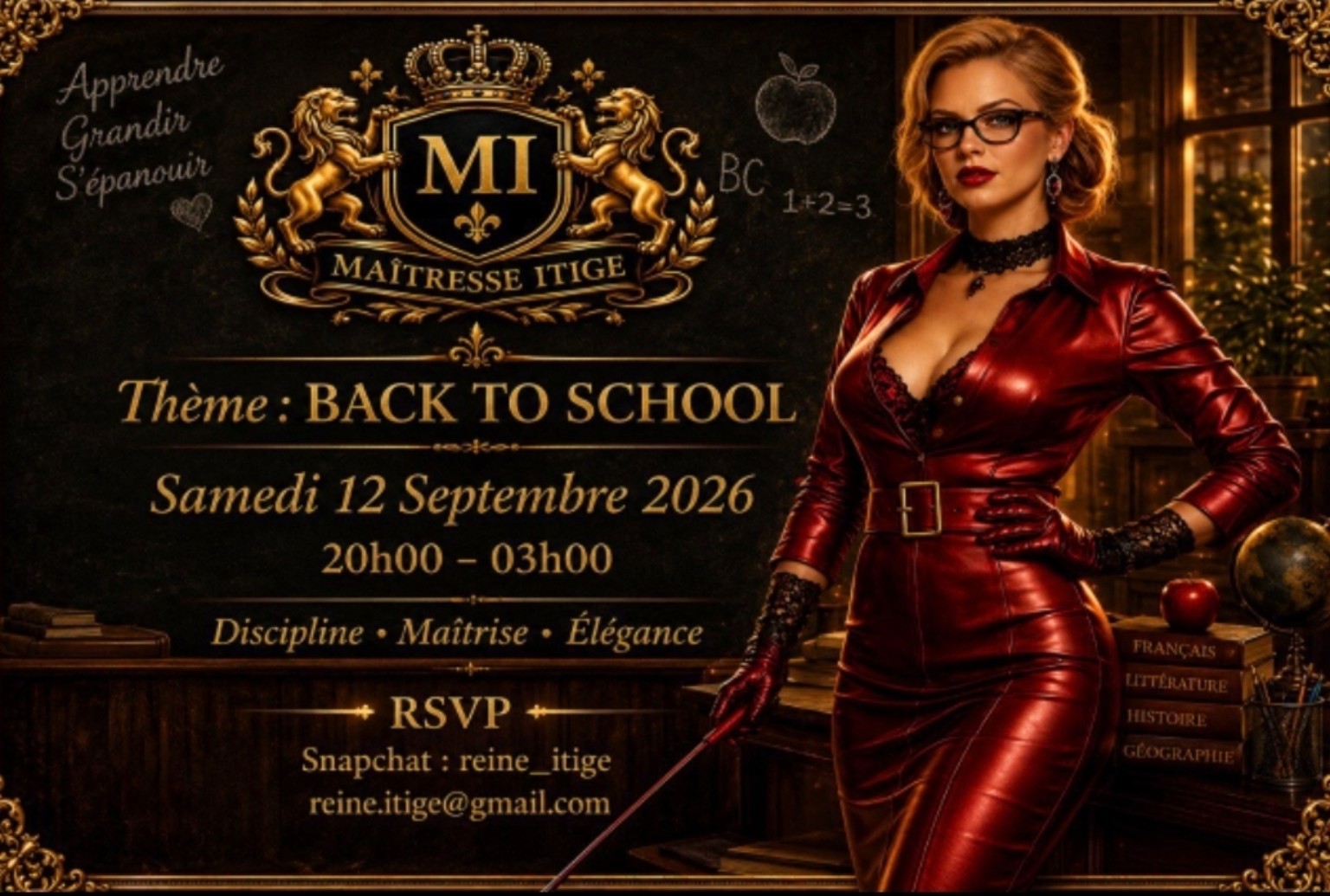 Munch BDSM de septembre sur le thème Back to School
