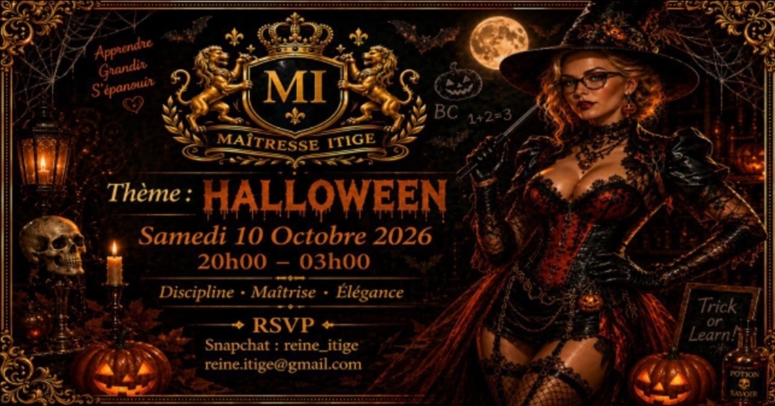 Munch BDSM d’octobre sur le thème Halloween
