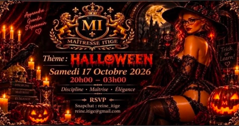 Munch BDSM d’octobre sur le thème Halloween